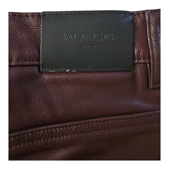 Valabasas Cerniera Poly Stacked Maroon jeans Size 34 X 34 With Cargo Pockets - Picture 6 of 8